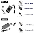 Miniatyrbilde 4 av 4: Elektrisk sykkelbatterilader 36V A