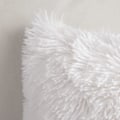 Miniatyrbillede 3 af 5: Fluffy Pels Pudebetræk - Blødt og Sødt Firkantet Pudebetræk til Stue Sofa og Soveværelse - 16x16 Tommer/40x40 Cm - Hvid (Pakke med 1)