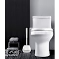 Miniatyrbillede 5 af 5: Silikone Toiletbørste Sæt - Hvid