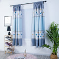 Miniatyrbilde 5 av 8: 1 stk husholdning diamanter mønster design kort vindusgardin blackout gardiner for hjemmedekorasjon 1x2m