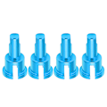 Miniatyrbillede 3 af 8: 4 stk. RC Differential Cup Slidstyrke Holdbar Aluminiumlegering Differential Cup Konnektorer til Fjernbetjening BilBlå