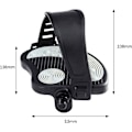 Miniatyrbillede 2 af 5: motionscykelpedaler med skridsikre stropper, 1 par