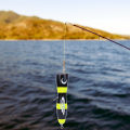 Miniatyrbild 5 av 8: Trä Stor konstgjord Popper Fisk Lure Topwater Simulering Age Havsfiskeredskap svart gul