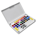 Miniatyrbillede 2 af 8: Solid Pigment Børne Udendørs Skitse Maleri Bærbart Pigment Kit Kunst Tilbehør 36 Farver