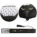 Miniatyrbilde 3 av 3: Svart Katt Folding Fan - Perfekt for Bryllup, Fester og Veggdekor!