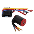 Miniatyrbillede 4 af 8: 3650 3900KV Vandtæt Børsteløs Motor 60A ESC Elektrisk Regulator Lang Ledning til 1/8 1/10 RC Bil