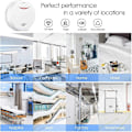 Miniatyrbillede 4 af 5: Branddetektor med fotoelektrisk sensor, automatisk test for hjem/butik/virksomhed (1 stk)