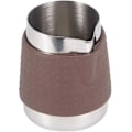 Miniatyrbillede 2 af 4: Mælkekande i rustfrit stål, mælkeskummer med silikoneærme til latte art, cappuccino_SZXM Brun