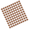 Miniatyrbilde 3 av 8: 100 stk Brun Håndlaget Hang Label Bryllupsfavoritt Gave Dessertetiketter Smykker Prislapp #2
