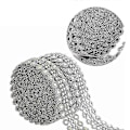 Miniatyrbillede 3 af 3: 2 ruller Rhinestone Diamant Mesh Bånd