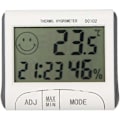Miniatyrbillede 1 af 4: CD Rum Termometer Mini LCD Digitalt Rum Termometer Hygrometer Termometer Ur Skrivebord Vejr S