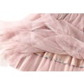 Pikkukuva 3 / 3: Mesh Ruffle Tutu pitkä swing-hame - Valkoinen