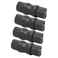 Miniatyrbillede 2 af 8: 4 stk. IEC320 C13 til IEC320 C13 strømadapter IEC320 C13 strømomformer-stik til bærbar PDU-server UPS-stik