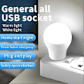 Miniatyrbillede 2 af 5: USB LED Pære 3W Bærbar LED Lampe 5V Boglamper Energibesparende Nødlampe Udendørs Campinglys Indendørs Læselampe Pære hvidt lys 3 stk