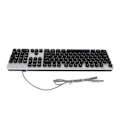 Miniatyrbilde 3 av 8: Mekanisk spilltastatur RBG bakgrunnsbelyst USB 104 nøkler Kablet Retro Punk datamaskintastatur for bærbar datamaskin Svart