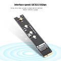 Miniatyrbilde 7 av 8: SSD-adapterkort M2 SATA for OS X 2012 SolidState-harddisk Riser-kort A1465 A1466