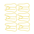 Miniatyrbillede 8 af 8: 100 STK Papirclips Metal Multifunktionel Papir Memo Clip Bærbare kontorclips til dokument gul