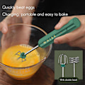 Miniatyrbilde 4 av 5: USB Oppladbar Elektrisk Visp Eggvisp Håndholdt Blender Rød