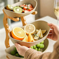 Miniatyrbilde 3 av 5: 3-lags fruktskål, plast snacksbrett for stuen