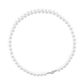 Miniatyrbild 4 av 8: Simulerat pärlhalsband Runt Smidigt Enkellager Elegant Imitation Pärlhalsband för Kvinnor Män 13,8 Längd