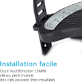 Miniatyrbillede 4 af 5: motionscykelpedaler med skridsikre stropper, 1 par