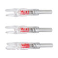 Miniatyrbillede 6 af 8: 3 stk. bueskydning oplyste nocks plastik automatisk med switch 6,2 mm indre diameter bueskydning nock hale til natjagt rød
