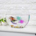 Miniatyrbilde 3 av 5: Glødende Kunstig Løvefisk - Lysende Falsk Fisk for Akvariumdekorasjon (Brun)