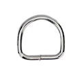 Miniatyrbilde 8 av 8: 50 stk D-ringer i premiumjern, solide, holdbare, falmefrie, utsøkte, brede bruksområder, metall D-ringer for vesker, klær, lommebok, sølv 2x11x11mm