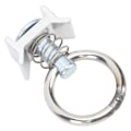 Miniatyrbillede 8 af 8: 6 stk. enkelt studsbeslag L-skinne med rund ring rustfrit stål aluminium lastkontrol studs fastgørelsesbeslag til flyselskabsskinne logistikinstallation
