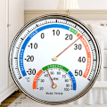 Miniatyrbild 6 av 6: Termometer Hygrometer Pekare Typ Full Metal Multifunktion Inomhus Termometer för Bebisrum Sjukhus Apotek