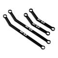 Miniatyrbilde 4 av 8: Høy klaring RC chassis koblinger sett for AXIAL SCX24 1/24 RC Crawler Bil Aluminiumlegering RC Styrestenger Trekkstenger Svart