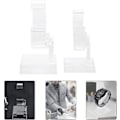 Miniatyrbild 5 av 5: Klar Akryl Armbandsur Display Stativ, 2 st Armbandsurhållare Stativ Smycken Armbandsur Display Rack Hållare Stativ