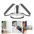 Miniatyrbillede 6 af 8: Sit Ups Assistent Enhed Multifunktionel Sit Up Udstyr Bar til Indendørs Hjem Fitness Udstyr Sort Hvid
