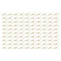 Miniatyrbillede 6 af 8: 100 stk. Binder Clips Hjerteform Lang Hale Form Metal Jern Hul Design Mini Sjov Binder Clips til Dokumenter Billetter Guld