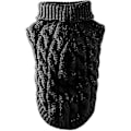 Miniatyrbillede 2 af 4: Strikkede uldhund sweater vest til små, mellemstore og store hunde M sort