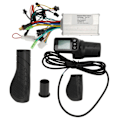 Miniatyrbilde 4 av 8: 36V 48V 350W 13A Elektrisk sykkelkontroller med LCD-skjerm 128DX Halvt vri gassgrep for sykkel