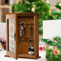 Miniatyrbilde 2 av 7: Nøkkelarrangør i tre, nøkkelskap, veggboks, vakker, holdbar, retro akryldør, nøkkelboks