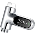 Miniatyrbild 1 av 5: Duschtermometer, Badtermometer för bebisar, LED Digital Duschtemperaturdisplay, Celsius/Fahrenheit-display, 360 graders roterande skärm, för köksfamiljen
