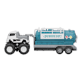 Miniatyrbillede 5 af 8: Børn Legering Engineering Køretøj Kid Drenge Simuleret Inertial Container Lastbil Legetøj Fødselsdag GaveGrøn