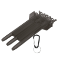 Miniatyrbild 6 av 8: Universal Bärbar Dart Box ABS- case 3-hylsa Förvaring W/Aluminium Legering Hang Spänne Svart