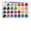 Miniatyrbillede 5 af 8: 28 farver fast pigment maling bærbar kunst maling pulver sæt til akvarel / gouache