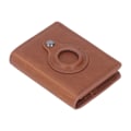 Miniatyrbilde 2 av 8: Lommekortveske i aluminiumlegering PU-lær, multifunksjonell antityverikortholder for IOS Locator Apricot