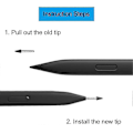 Miniatyrbild 5 av 5: Ersättningsspets/nib för Microsoft Surface Slim Pen 2 - 1 st, Svart - Slim Pen 2 Ersättningsspets/nib Zekai