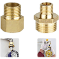 Miniatyrbilde 1 av 5: Gassadapter 1/2 til 1/4, 3/4 Tilkoblingsfitting for Gasskomfyrer, Campingkomfyrer, Kobber Gassslangeadapter