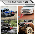 Miniatyrbild 3 av 5: 3/8 tums vinschhake, kraftig, för syntetisk repvinschkabel ATV UTV, A