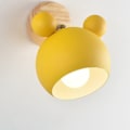 Miniatyrbild 3 av 5: Vägglampa Enkel Cartoon Modell Kvarts Rumpa Söt Vacker Vägglampa för Sovrum Ingen Glödlampa Gul