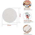 Miniatyrbild 2 av 5: Perfekta hamburgerpapper i pergament - Non-stick, runda pergamentpapper för perfekta hamburgare, cheeseburgare, biffar - vaxpapper, bakpapper