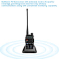 Pikkukuva 8 / 8: BF UV5R 8W Auton Kädessä Pidettävä Radiopuhelin Kaksikaistainen Kaksisuuntainen Radio Sisäänrakennetulla Akulla (100-240V)(US )