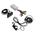 Miniatyrbillede 1 af 8: Bike Conversion 17A 3 Mode Sine Wave 6 Tube Controller Kit Power Assist Sensor Thumb Throttle med LED S810 Panel