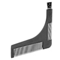 Miniatyrbild 3 av 8: Skäggformande kam för män LSformad mustaschklippningsguide Shaper skäggstylingverktyg (svart)